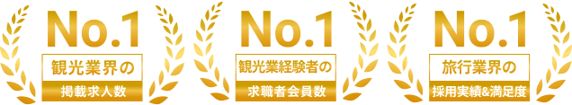 旅行業界・ホテル業界の採用実績No１